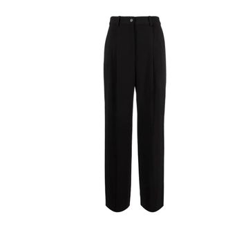Calvin Klein Dames, Broeken, Zwart, Maat: M Poliester