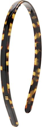 Alexandre de Paris Tortoiseshell Pattern Slim Headband in Black/Tortoise at Nordstrom