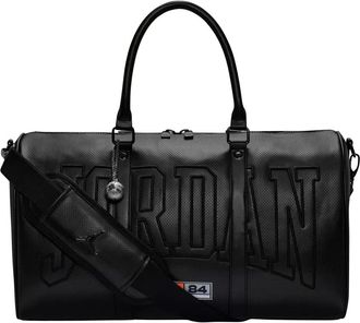 Nike Jordan Perforated Duffel (25L) - Heren - Sport - Zwart - Maat: ONE Size Leer