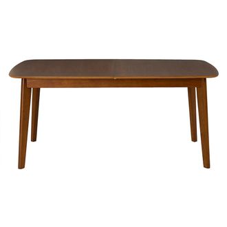 Miliboo Mesa De Comedor Extensible Escandinava Con Extensiones Integradas En Madera Oscura Nogal L168-228 Cm Leena