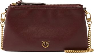 Pinko Double Bag kleine clutch - Bruin
