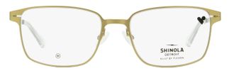 Shinola SH31002 Metal Rectangular Eyeglasses - Gold