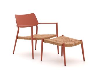 Bellagio la vita attrattiva Bellagio Cino lounge tuinstoel met voetenbank stapelbaar