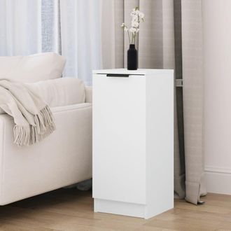 vidaXL Vidaxl - Aparador De Madera Contrachapada Blanco 30x30x70 Cm