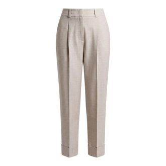 PESERICO Pantalone - female - Peserico - Tapered Trousers - Beige - XS - Trousers