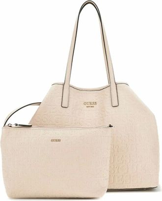 Guess Vikky II Shopper - Dames - Tassen - Beige - Maat: ONE Size