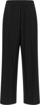 Brunello Cucinelli Blue Stripes Elasticated Pants