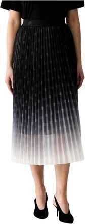 Karl Lagerfeld Geplooide Tule Rok - Dames - Midirokken - Veelkleurig - M - Tule - Rokken