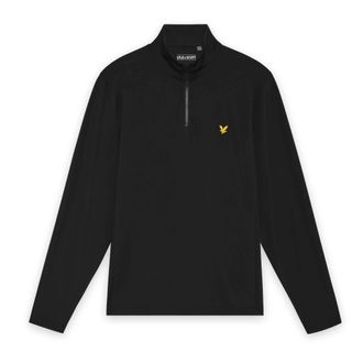 Lyle & Scott Golf Core Quarter Zip Midlayer - Heren - Tops - Zwart - Maat: M Poliester