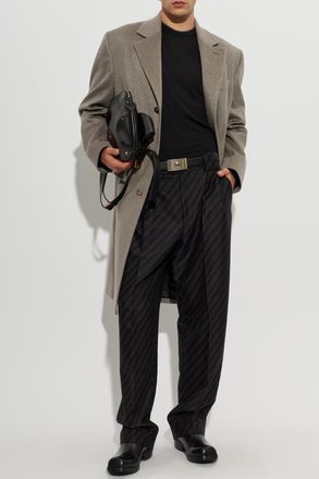 Versace Cashmere Coat, Mens, Grey