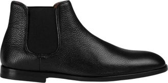 Doucal's Deerskin Ankle Boot - Heren - Chelseaboots - Zwart - 41 EU - Leer - Schoenen