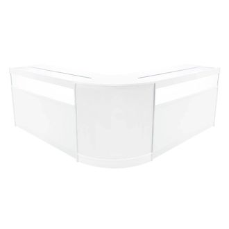 MonsterShop Iris LED Shop Counter Set CM60 & 2 x B1500 - White