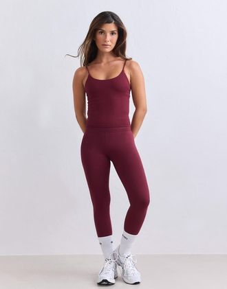 Aim'n Sense - Collant color merlot-Rosso