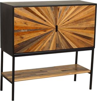 Wanderlust Deco Aparador de madera recuperada marr&oacute;n 100x40x100h cm