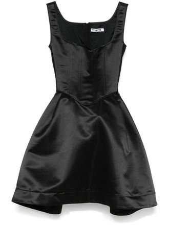 Vivetta Duchess Satin Mini Bustier Dress