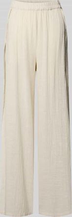 Pieces Loose Fit Hose aus reiner Baumwolle Modell AGNES in Beige, Gr&ouml;&szlig;e XS