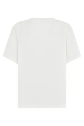 Maison Margiela Logo-Printed Cotton T-Shirt - White