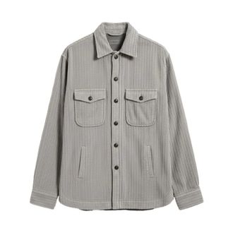 Tintoria Mattei Jassen, Heren, Grijs, M, Katoen, Srx 7Tsuur 1 Overshirt