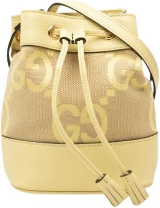 Gucci Pre-owned Ophidia Bucket Bag - Pre-owned - Mujer - Amarillo - ONE SIZE