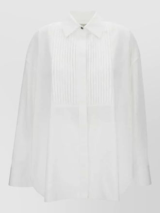 Golden Goose journey womens pleated bib cotton shirt