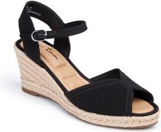 Me Too Sunni Wedge Sandal in Black at Nordstrom Rack, Size 5.5