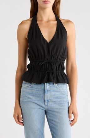 Paige Alysha Halter Top in Black at Nordstrom, Size Xx-Small