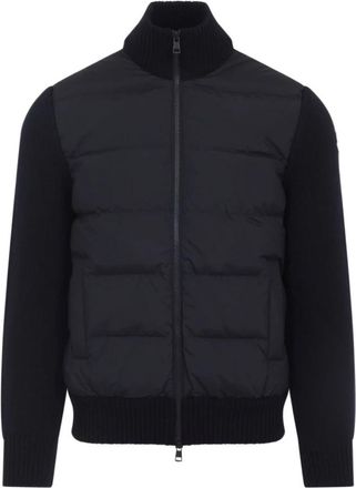 Moncler Gewatteerd vest - Heren - Winterjassen - Blauw - M - Nylon - Jassen