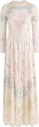Needle & Thread Angeline Sequin-embellished Tulle Gown - Cream - 12 (UK16 / XL)