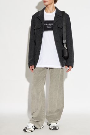 Dolce & Gabbana Wool Jacket, Mens, Grey