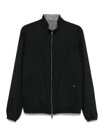Herno Navy Blue Zip-Up Jacket