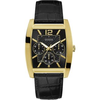 Guess Hudson Solitare - Heren - Accessoires - Zwart - Maat: ONE Size Leer