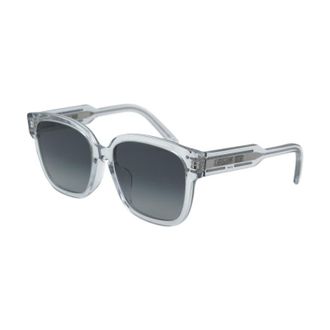 Dior Transparent Grey Square Sunglasses - Gray