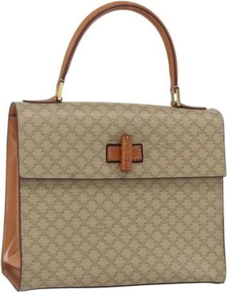 Celine Pre-owned Handbags, female, Beige, Size: ONE SIZE Pre-owned Vintage Handbag