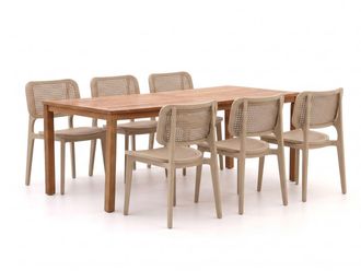 Forza Furniture Forza Xitta/Liverpool 210cm dining tuinset 7-delig