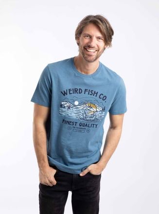 Weird Fish Fish Out Of Water Graphic T-Shirt in Washed Blue at Nordstrom, Size Xxx-Large