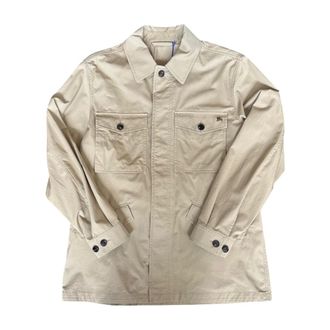 Burberry Casual Shirts, male, Beige, Size: XL Burberry Jackets