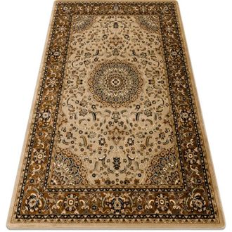RugsX Alfombra Royal E0177 Marco, Roset&oacute;n - Beige / Marr&oacute;n Beige 300x400 Cm