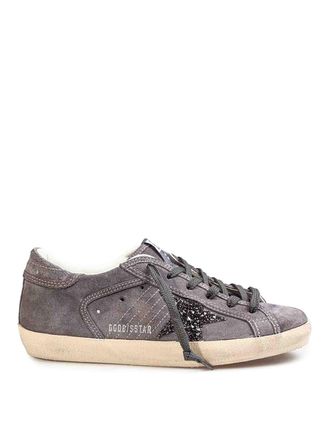 Golden Goose Super Star Sneakers in Gray Suede