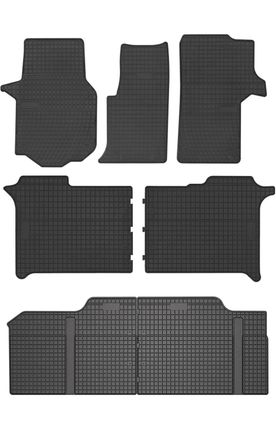 OEM Alfombrillas De Goma Para Furgoneta Man Tge De 3 Filas (2017-) - Negras, A Medida
