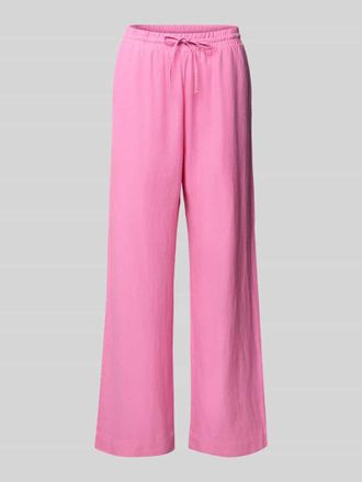 Freequent Straight Leg Leinenhose mit Eingrifftaschen Modell Lava in Pink, Gr&ouml;&szlig;e XL