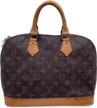 Louis Vuitton Brown Cotton Alma (Authentic Pre-Loved)