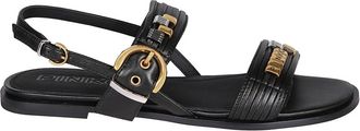 Pinko Pinko Sandalen Zwart - Dames - Sandalen - Zwart - 36 EU - Leer - Schoenen