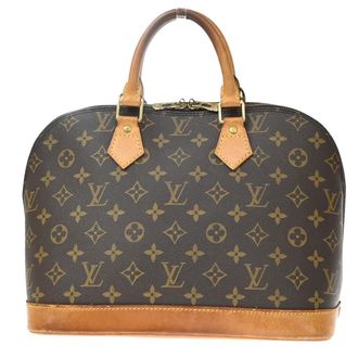 Louis Vuitton Alma Monogram Canvas Brown Canvas Handbag (Pre-Owned)