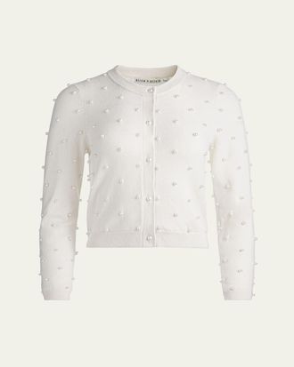 Alice & Olivia Dollie Embellished Cardigan