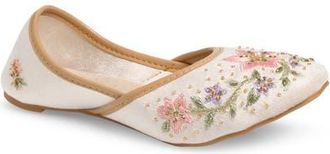 Fuchsia Rosabelle Flat in Beige at Nordstrom, Size 10
