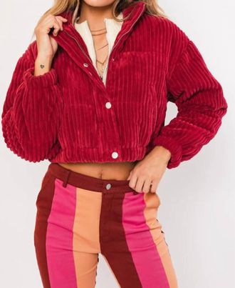 Le Lis Blanc Deux Cranberry Crush Jacket
