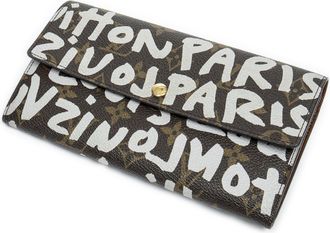 Louis Vuitton Pre-owned Womens Ltd. Ed. Stephen Sprouse Graffiti Porte-Monnaie Credit Wallet - Brown - One Size