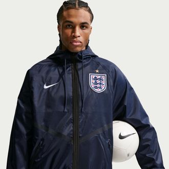 Nike England Nike Mens Dri-FIT Soccer Anthem Jacket in Blue | IH1608-451