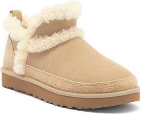 UGG Classic Ultra Mini Spillseam Genuine Shearling Bootie in Mdsd at Nordstrom Rack, Size 9