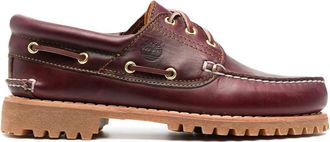 Timberland Authentics 3-Eye Classic Lug Boat Shoe - Heren - Bootschoenen - Rood - 44 EU - Nylon - Schoenen